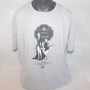 Poe & Lovecraft Vampire Hunters Mens 2XL Gray Graphic Short Sleeve T Shirt